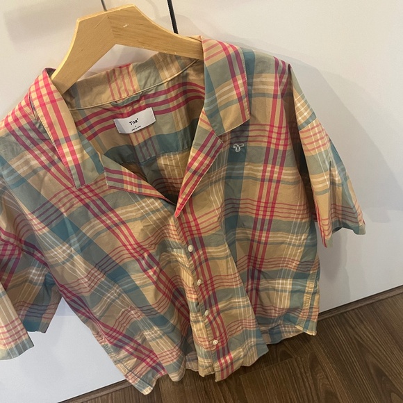 Large TNA Aritzia Plaid Shirt - Picture 1 of 2